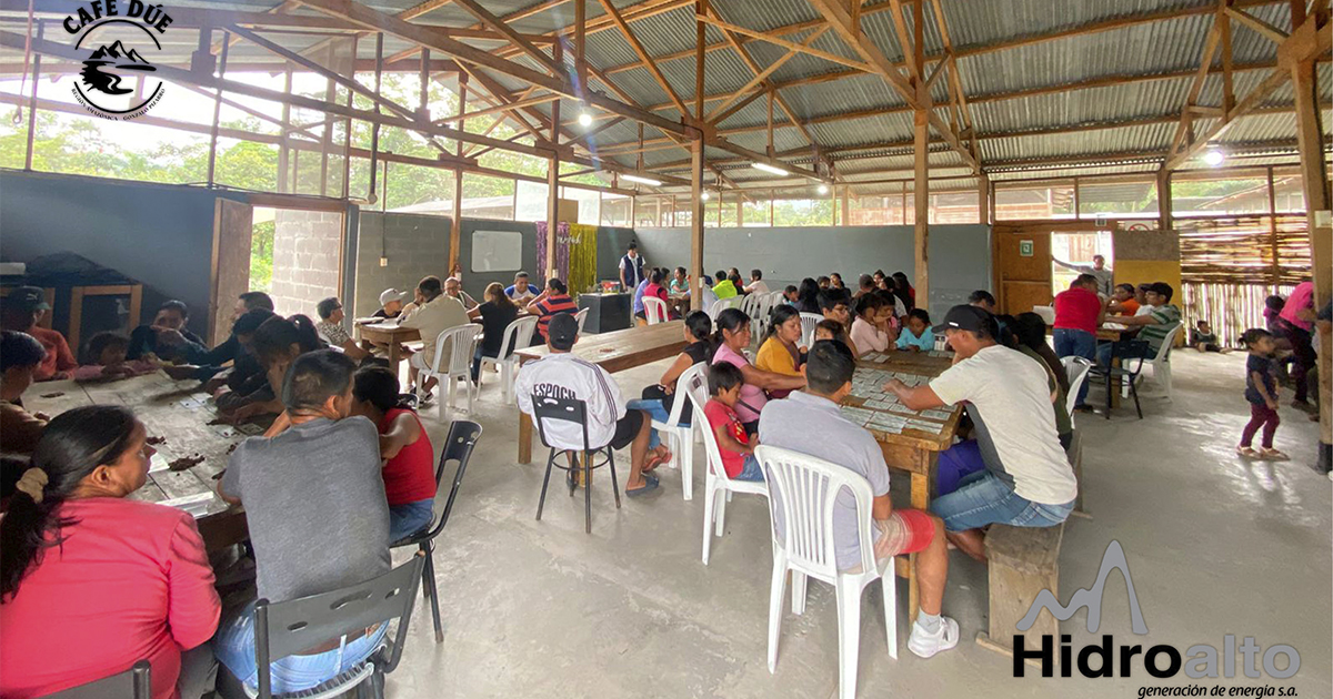 Hidroalto y Café Dúe Unen a más de 200 Caficultores en una Actividad Social y de Sostenibilidad